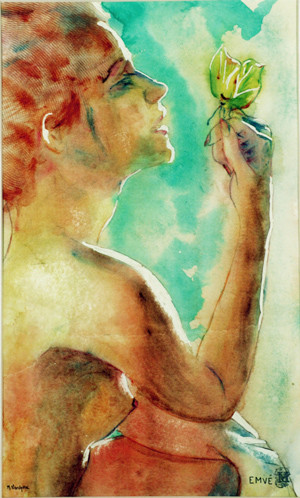 A204-Avant l'envol-Aquarelle: 50x30 (70x50)-450�