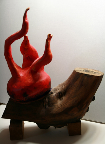 Feu de joie-Argile crue et bois d'orme