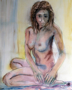 A104-Bobo-Aquarelle: 50x40 (70x50)-500�