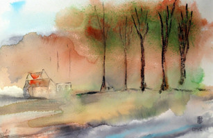 Lointains-Encres: 40x60 (50x70)