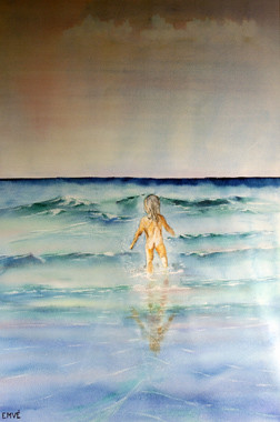 A122-Horizon-Aquarelle: 90x60 (112x81)-ND