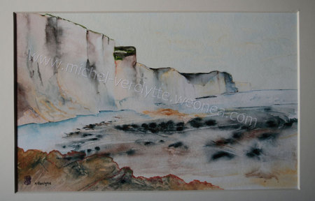 Falaise- Aquarelle: 38x60 (60x80)