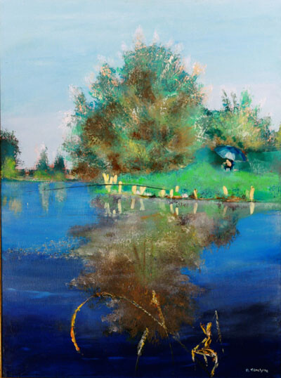 Ref:H255-Qui&eacute;tude-Huile: 80x60-550�
