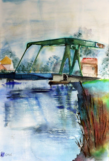 A133-Enjamb&eacute;e-Aquarelle: 60x40-450�