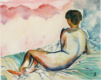 A109-Etendue-Aquarelle: 40x50 (50x70)-500�