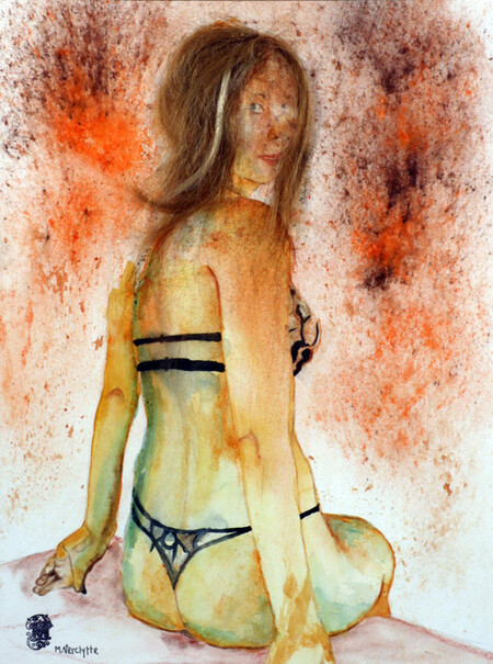 Miss-Aquarelle: 40x30 (60x50)-400�