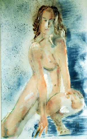 A209-Souplesse-Aquarelle: 52x32 (70x50)-450