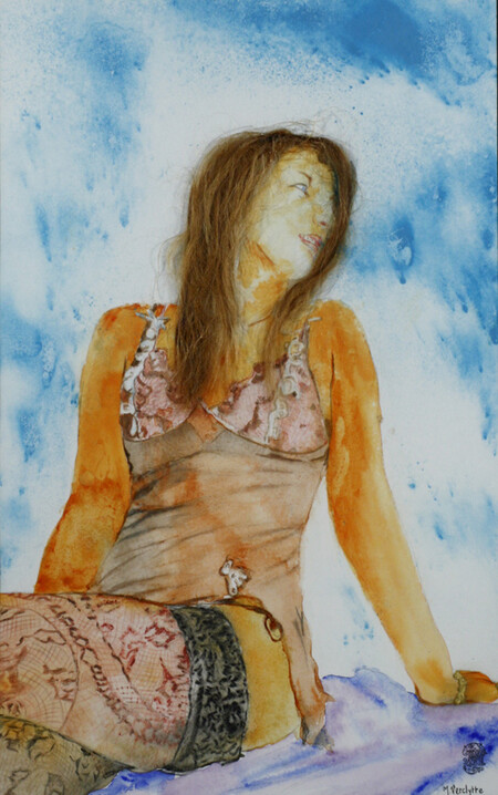 Un haut et des bas-Aquarelle: 40x30 (70x50)-450�