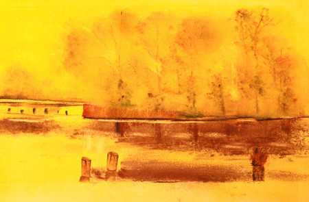 Marais2-Aquarelle: 30x50 (50x70)
