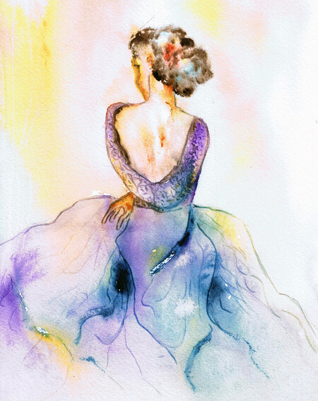 R&eacute;f: A509-Silken dress 18x13