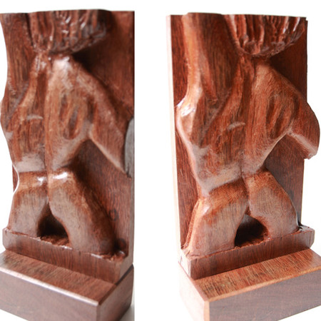 Fragment-Bois (kevazingo?) H:36 cm
