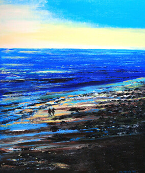 H011-Rivage et fl&acirc;nerie-Huile 65x54