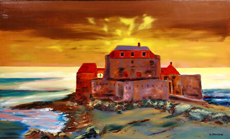 Ref:H359-L'&eacute;ph&eacute;m&egrave;re d'un soir-Huile: 60x100-600�