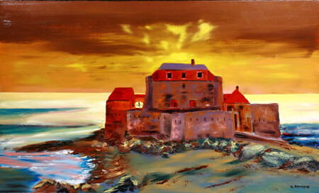 Ref:H359-L'&eacute;ph&eacute;m&egrave;re d'un soir-Huile: 60x100-600�