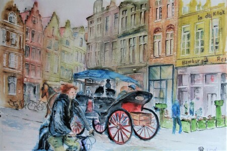 A184-Bruges N&deg;5-Aquarelle:40x60-(60x80)-500�