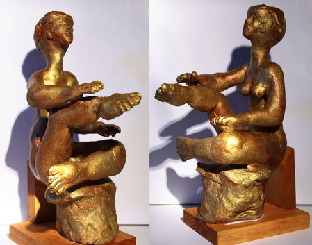 L&eacute;vitation-(Terre cuite): 9x15