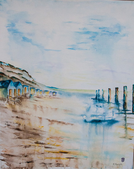 Ref:A456-Lumi&egrave;re du Nord-1-Aquarelle:81x65-500�