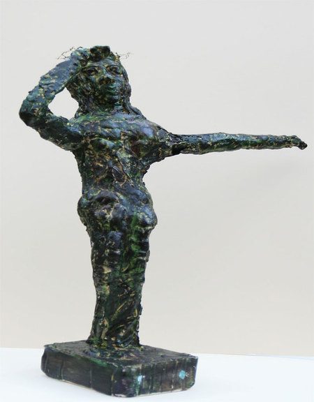 Mai 1940- Le Christ de St Jean-Baptiste-Pl&acirc;tre p&acirc;tin&eacute; h:68